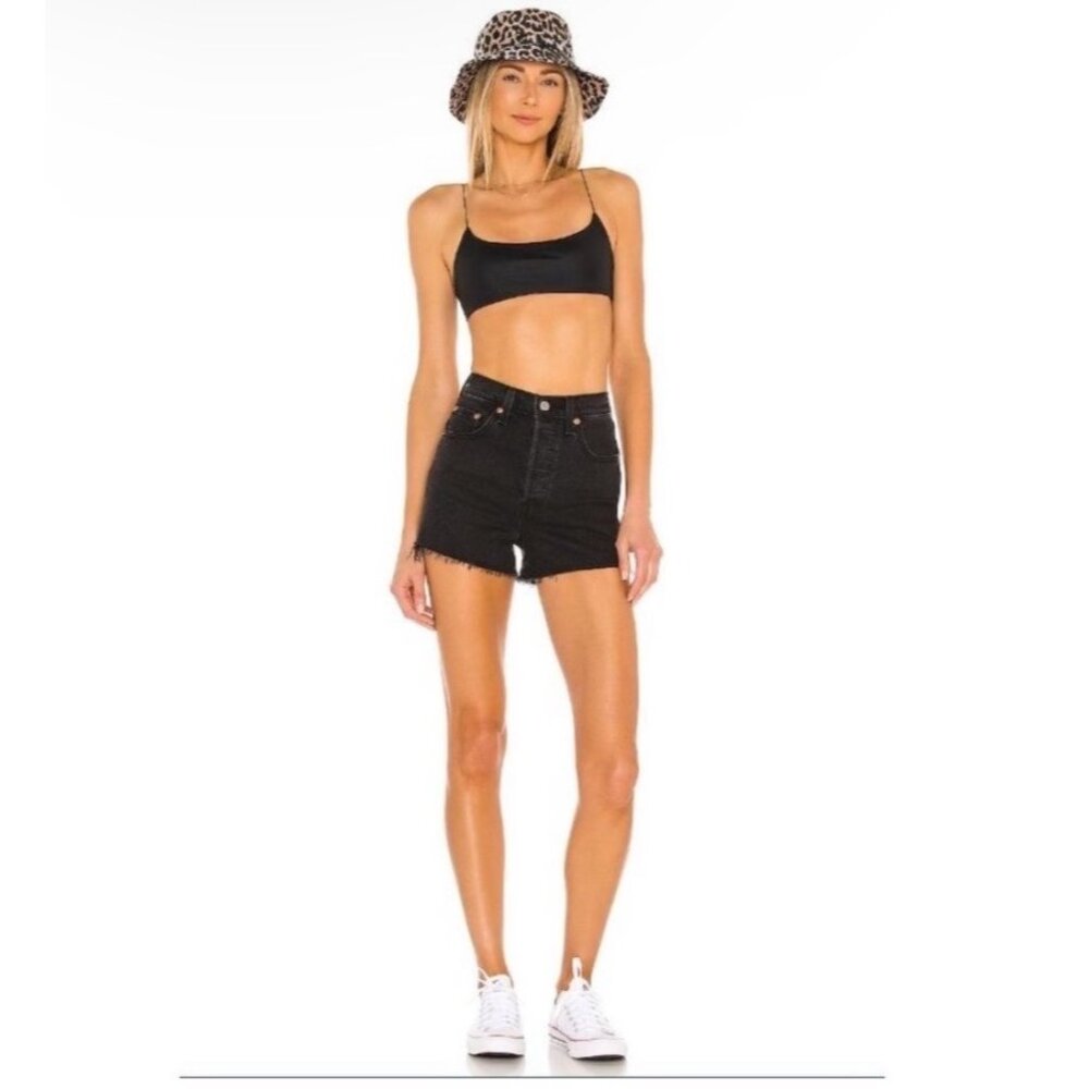 Jade Swim Muse Black Womens Scoop Bikini Top Size XSmall